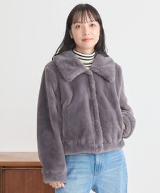 earth music&ecology ファーショートコート