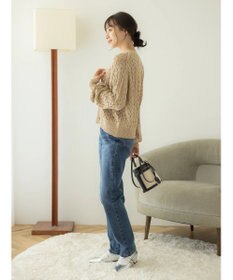 earth music&ecology テーパードデニムパンツ