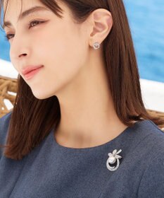 Tiaclasse ミニクリスタルブローチ
