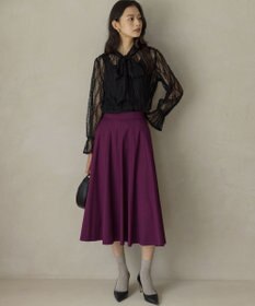 組曲 【ご好評につき追加予約 / 加藤ローサさん着用】ハンサムツイルフレア スカート