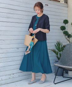 Tiaclasse 【接触冷感・洗える】イージーカットソーロングワンピース