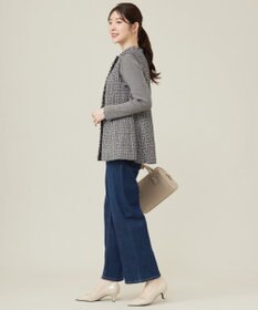 ANY SIS 【洗える】セミワイド デニムパンツ