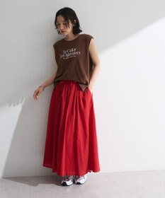 Green Parks ノースリーブフェミニンロゴプルオーバー