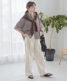 WEGO 【ANGIE VINTAGE】キャンブリックボイルオーバー半袖シャツ