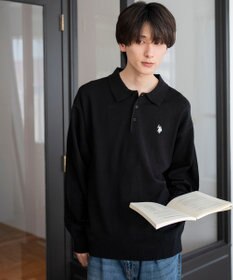 WEGO 【25年秋冬新作/ユニセックス着用ITEM/MLサイズ展開】別注USPOLOニットポロ