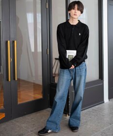 WEGO 【25年秋冬新作/ユニセックス着用ITEM/MLサイズ展開】別注USPOLOニットポロ