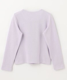 ANY KIDS スナップボタン リボン カーディガン