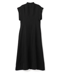 BEIGE， BERNARD / リネン混 フロントジップ スタンドカラードレス