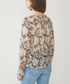 GRACE CONTINENTAL ボウタイ付レースブラウス