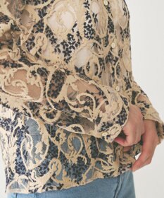 GRACE CONTINENTAL ボウタイ付レースブラウス