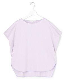 23区 【汗じみ防止/洗える】スムースデザイン フレンチスリーブ Tシャツ