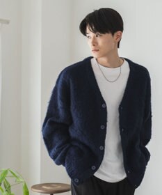 WEGO モヘアライクBIGカーディガン