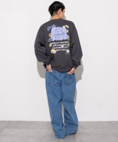 WEGO 【ユニセックス着用ITEM/MLサイズ展開/裏起毛】別注BENDAVISプランプロゴプルオーバー