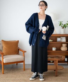 WEGO モヘアライクBIGカーディガン