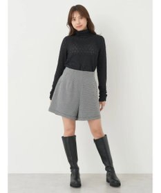 earth music&ecology 起毛レースハイネックインナー