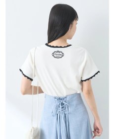 earth music&ecology バイカラースカラッププルオーバー