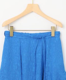 組曲 S 【WEB限定】エアリーフラワージャガード フレアスカート