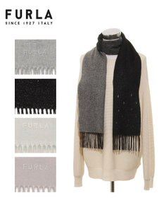 MOONBAT 【洗える】FURLA カシミヤ混ラメ入りラインストーンストールマフラー／幅30cm
