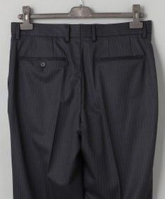 GOTAIRIKU 横に伸びる【TasmaniaWool/タマニアウール】ストレッチ スーツ（ブラックストライプ）