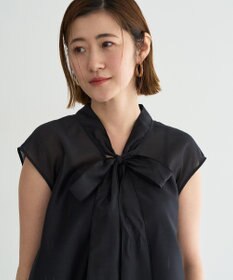 YECCA VECCA シアーボウタイブラウス