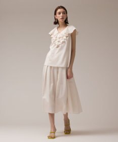 GRACE CONTINENTAL フリルカラートップ
