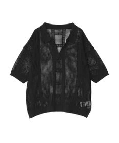 earth music&ecology レーシースキッパーポロニットプルオーバー