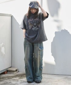 WEGO ヴィンテージウォッシュグラフィックBIGT