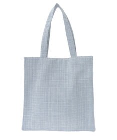 Maison de FLEUR ツイードロゴ刺繍スクエアトートバッグ