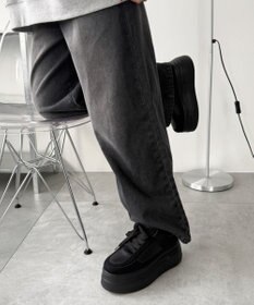 WEGO 厚底ワイドシューレーススニーカー