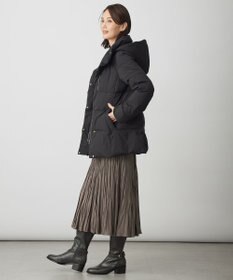 J.PRESS LADIES S 【洗える・2way】タフタダウン ミドル丈 コート