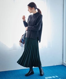 ANY 【10色展開/ウエストゴム】ウーリッシュフラノ プリーツスカート