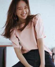 uncrave ダブルフェイスジャージー ボリュームスリーブカットソー