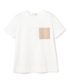 BEIGE， TORENIA / レザーポケットコットンクルーネックTシャツ