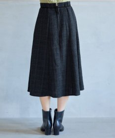 Tiaclasse L ベロアラインツイードスカート