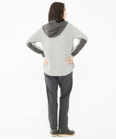 JOSEPH ABBOUD MOUNTAIN 【UNISEX】リサイクルウールポリ ニットパーカー