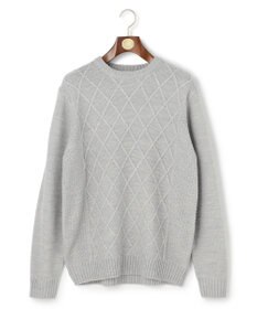J.PRESS MEN 【WEB・一部店舗限定】ケーブルクルーネック ニット
