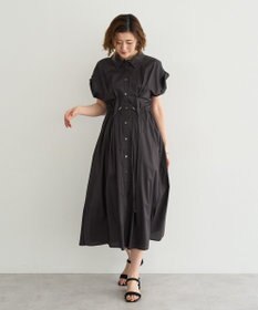 YECCA VECCA 【ORGABITS】タックシャツワンピース