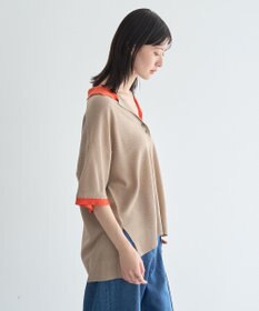 YECCA VECCA 配色ワイドポロニット