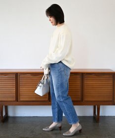 woadblue 【先行販売】SALUU サルー ストレートアンクル デニムパンツ ダメージ