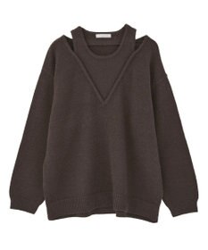 Green Parks フェイクレイヤードＶネックニットプルオーバー