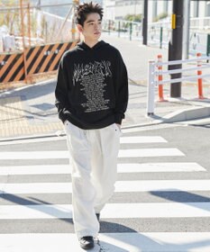 WEGO グラフィックプリントニットパーカー