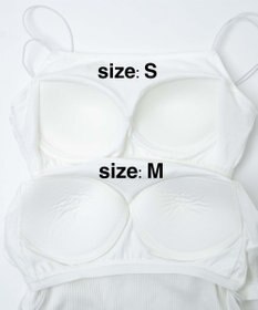 WEGO 【カップ付き】なちゅ盛れカップイン2ストラップキャミ