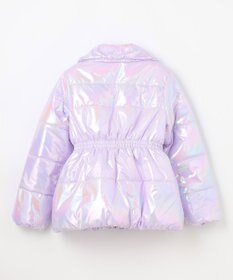 ANY KIDS パール調×フリースボア中綿コート