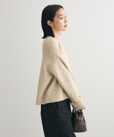 Green Parks ラメＶネックコンパクトニットプルオーバー