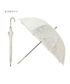 MOONBAT 【新色追加/耐風】ランバン オン ブルー 長傘 フラワー柄サテンジャガードプリント