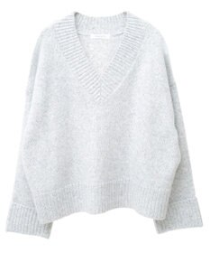 Green Parks ラメＶネックコンパクトニットプルオーバー