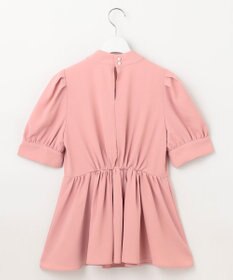 Feroux 【洗える】ペプラム ボウタイブラウス