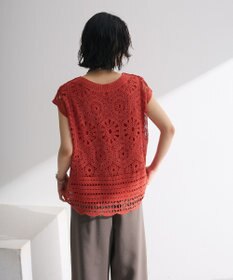 Green Parks ＳＥＴ２点クロシェプルオーバー＋タンクトップ