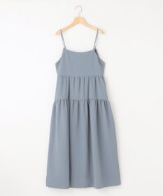 組曲 【WEB限定】クレープストレッチ ティアードキャミワンピース