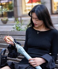 AURORA 【WEB限定】パール晴雨兼用傘（1段スライドショート）